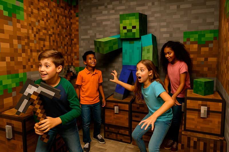 1 Фото квест кімнати У грі Майнкрафта в місті Дніпро