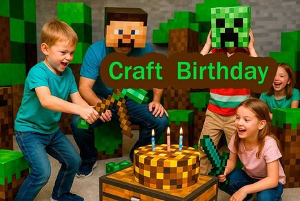 Фото квест комнаты Крафт Майнкрафт ДР в городе Киев