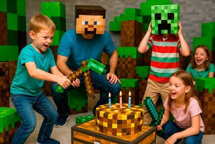 Фото квест комнаты В стиле Майнкрафт в городе Киев