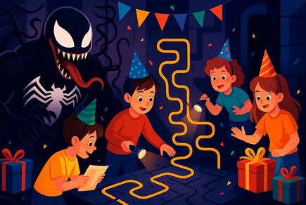 Фото квест комнаты ДР Веном: Поиск пути в городе Киев