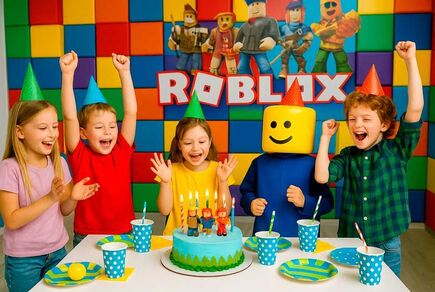 Картинка квест комнаты День рождения в стиле Roblox в городе Днепр